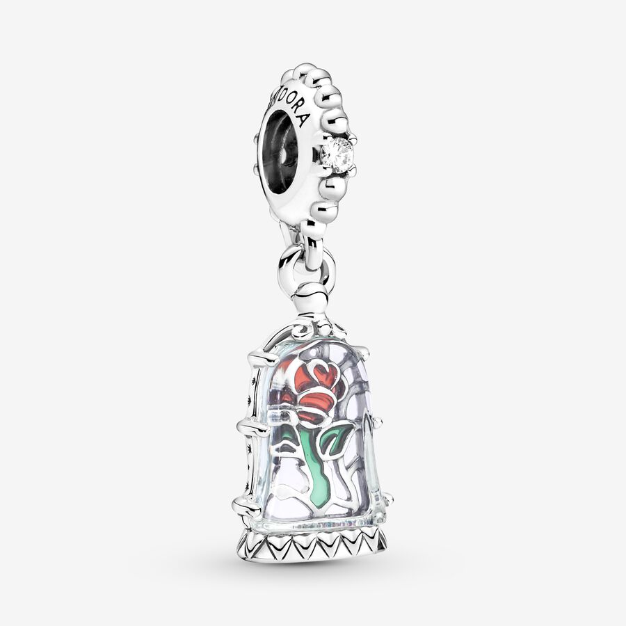 Pendre Pandora Disney Beauty the Beast Enchanted Argent | 1806-VLMFE