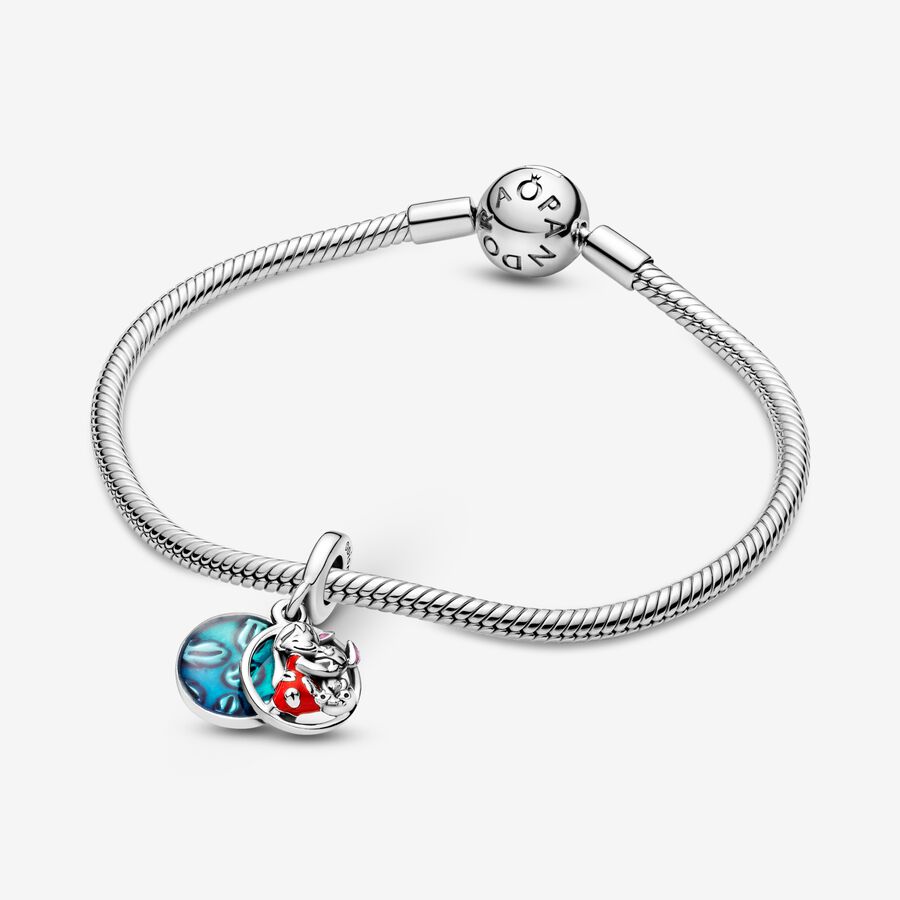 Pendre Pandora Disney Lilo & Stitch Family Argent | 6287-DQJVO