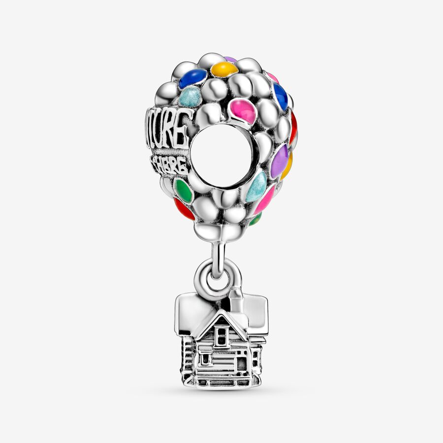 Pendre Pandora Disney Pixar Up House & Balloons Argent | 7352-YTGOP