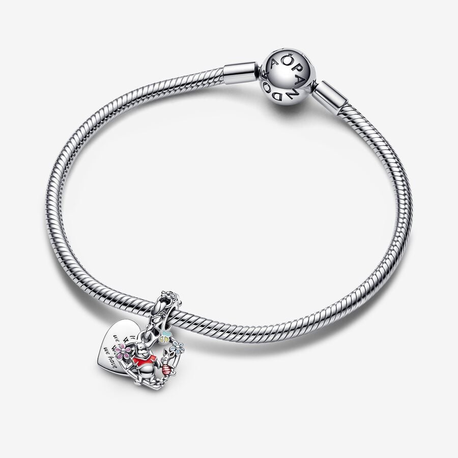 Pendre Pandora Disney Winnie the Pooh & Piglet Double Argent | 3654-TJKMD