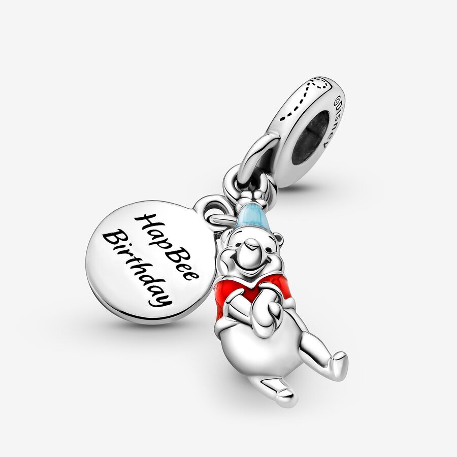 Pendre Pandora Disney Winnie the Pooh Birthday Argent | 1043-LFUVH