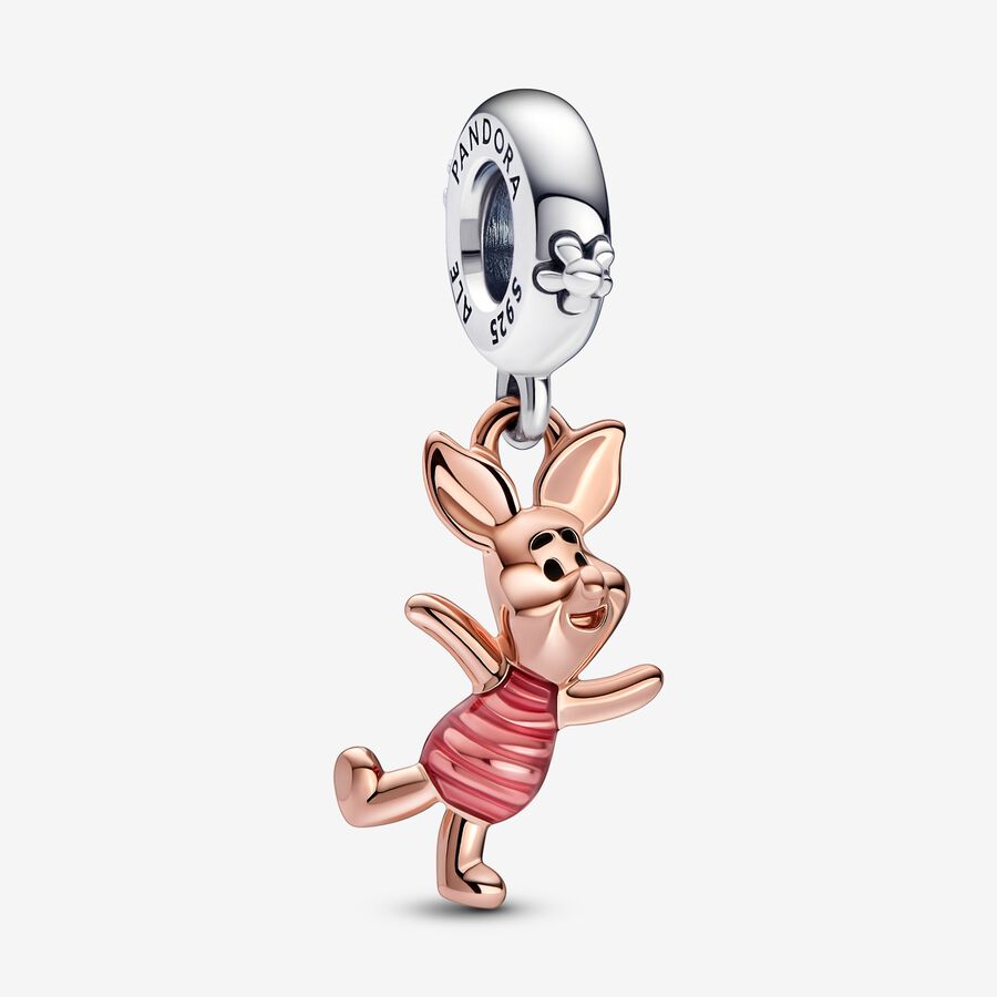 Pendre Pandora Disney Winnie the Pooh Piglet Two-tone | 6325-ABGVP