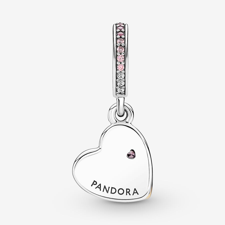 Pendre Pandora Entwined Infinite Hearts Double Two-tone | 2815-NFTMU