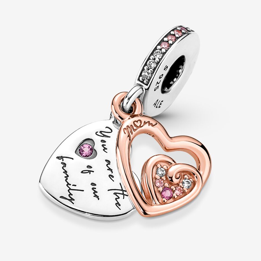 Pendre Pandora Entwined Infinite Hearts Double Two-tone | 2815-NFTMU