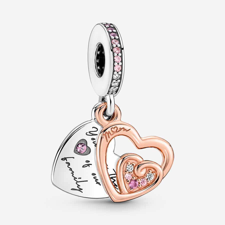 Pendre Pandora Entwined Infinite Hearts Double Two-tone | 2815-NFTMU