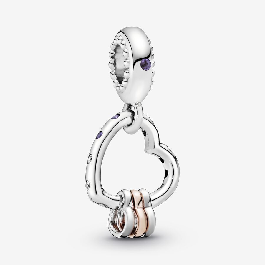 Pendre Pandora Full of Hearts Two-tone | 5907-NAEJO