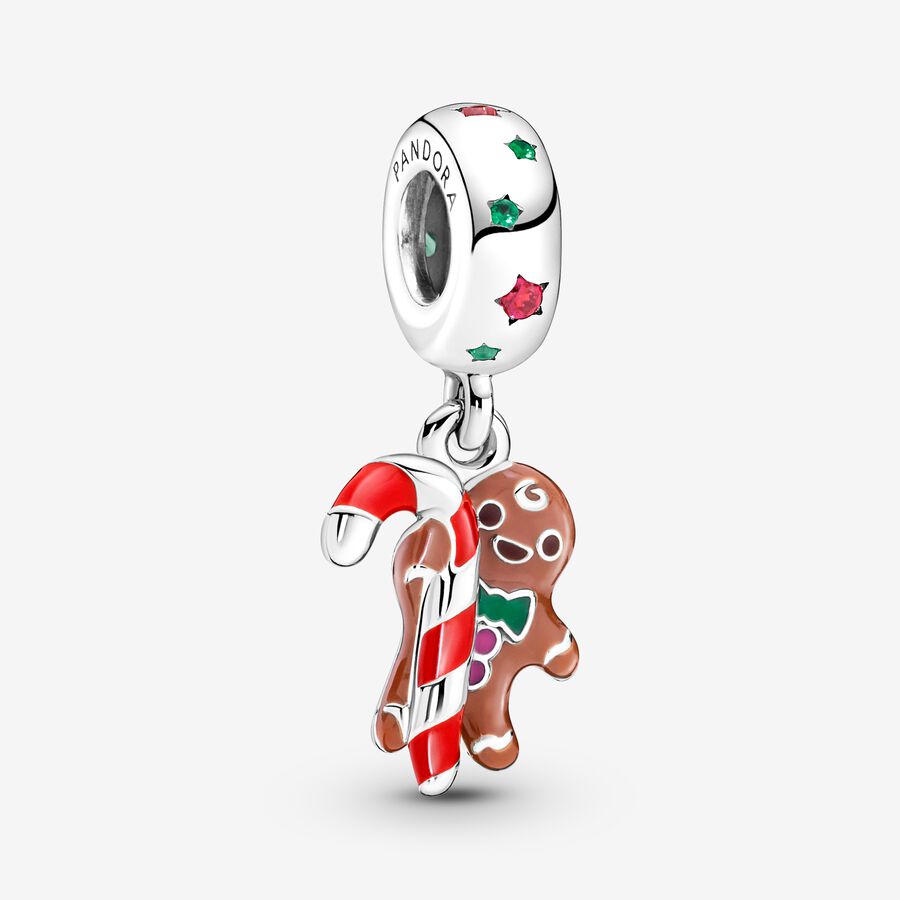 Pendre Pandora Gingerbread Man Argent | 5823-PGRWU