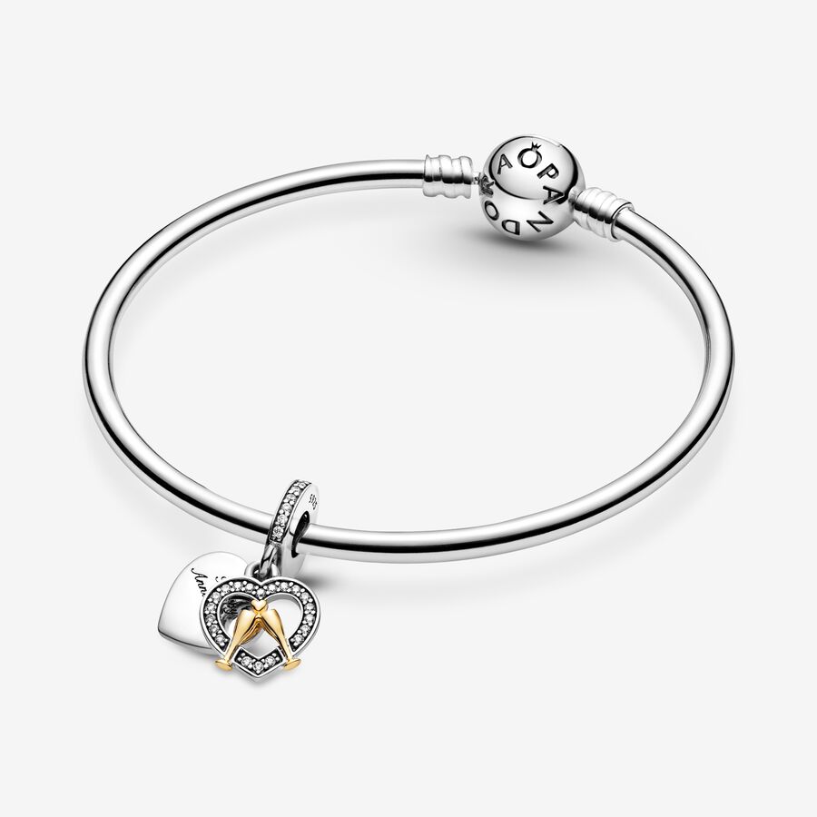 Pendre Pandora Happy Anniversary Two-tone | 8261-CWNMO