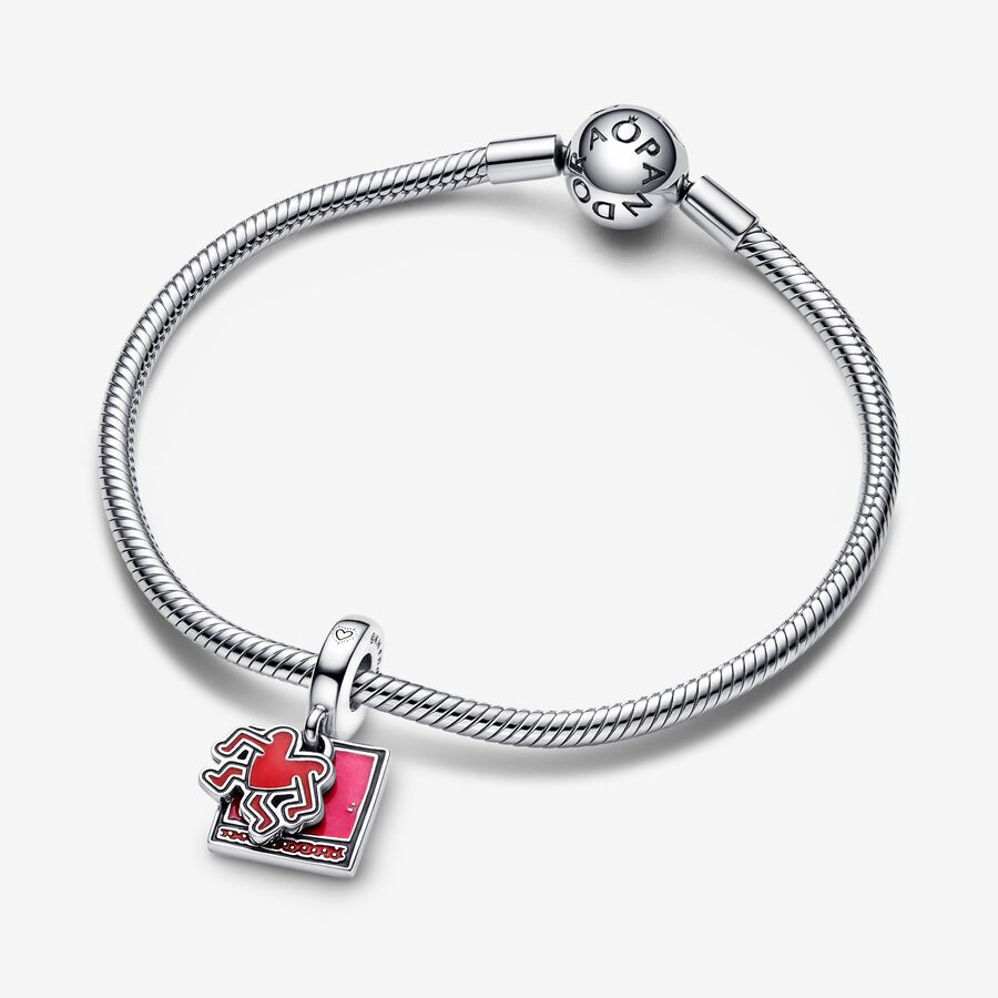 Pendre Pandora Keith Haring x Marche Double Argent | 7162-EGQBI