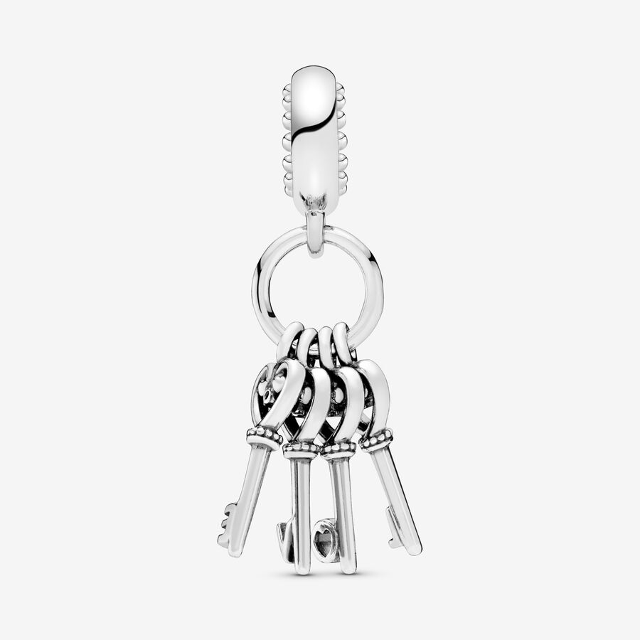 Pendre Pandora Keys of Love Argent | 7526-NFKSZ