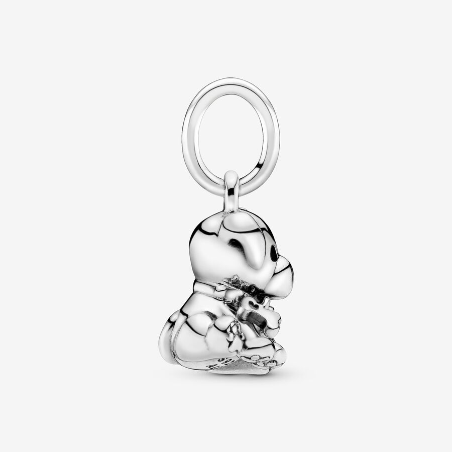 Pendre Pandora Labrador Puppy Argent | 6508-IYEHM