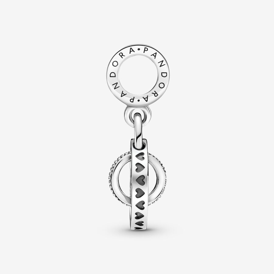 Pendre Pandora Logo Circles Argent | 6504-CTSLH