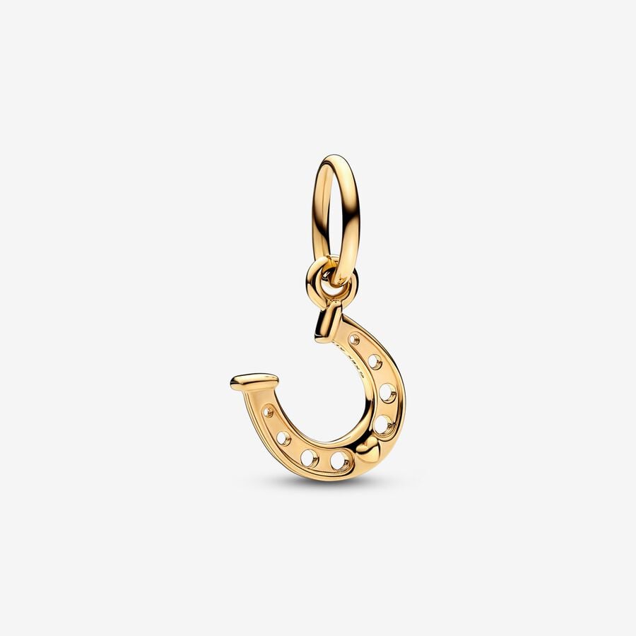 Pendre Pandora Lucky Horseshoe Doré | 1568-YSVWK