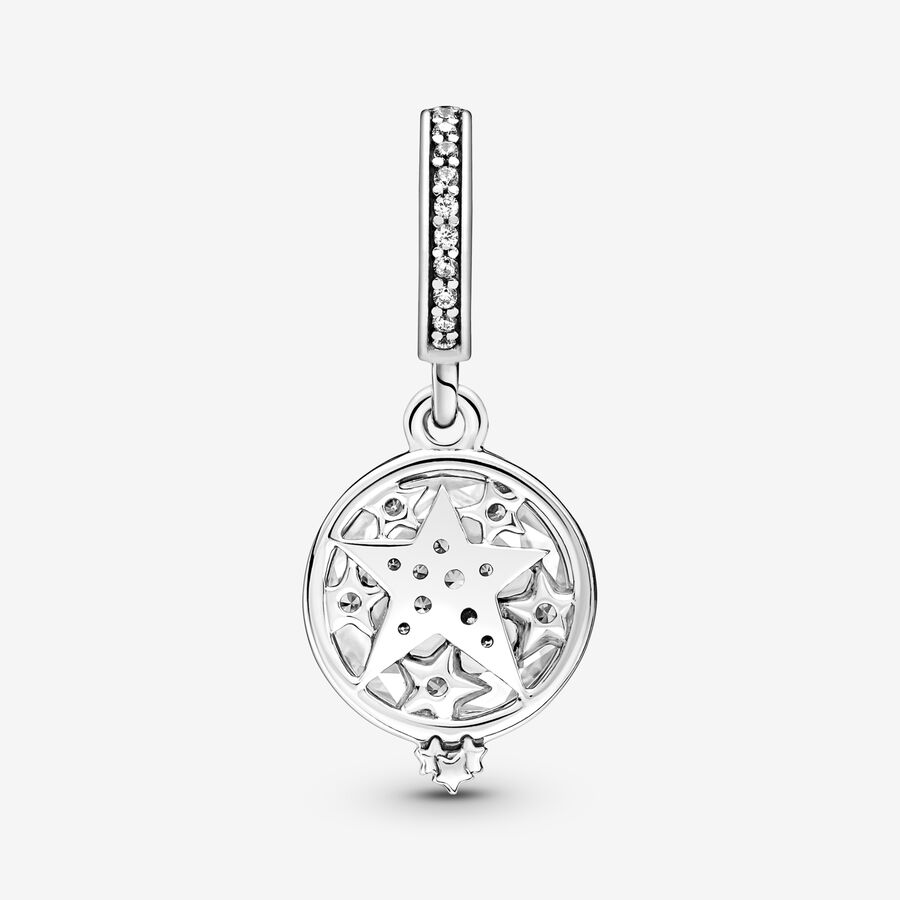 Pendre Pandora Magnified Star Double Argent | 2874-FAZNG