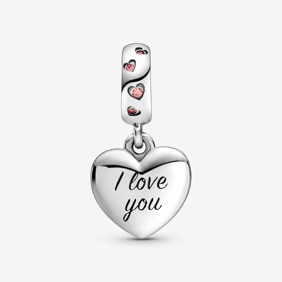 Pendre Pandora Mom Script Argent | 5167-YXIWC