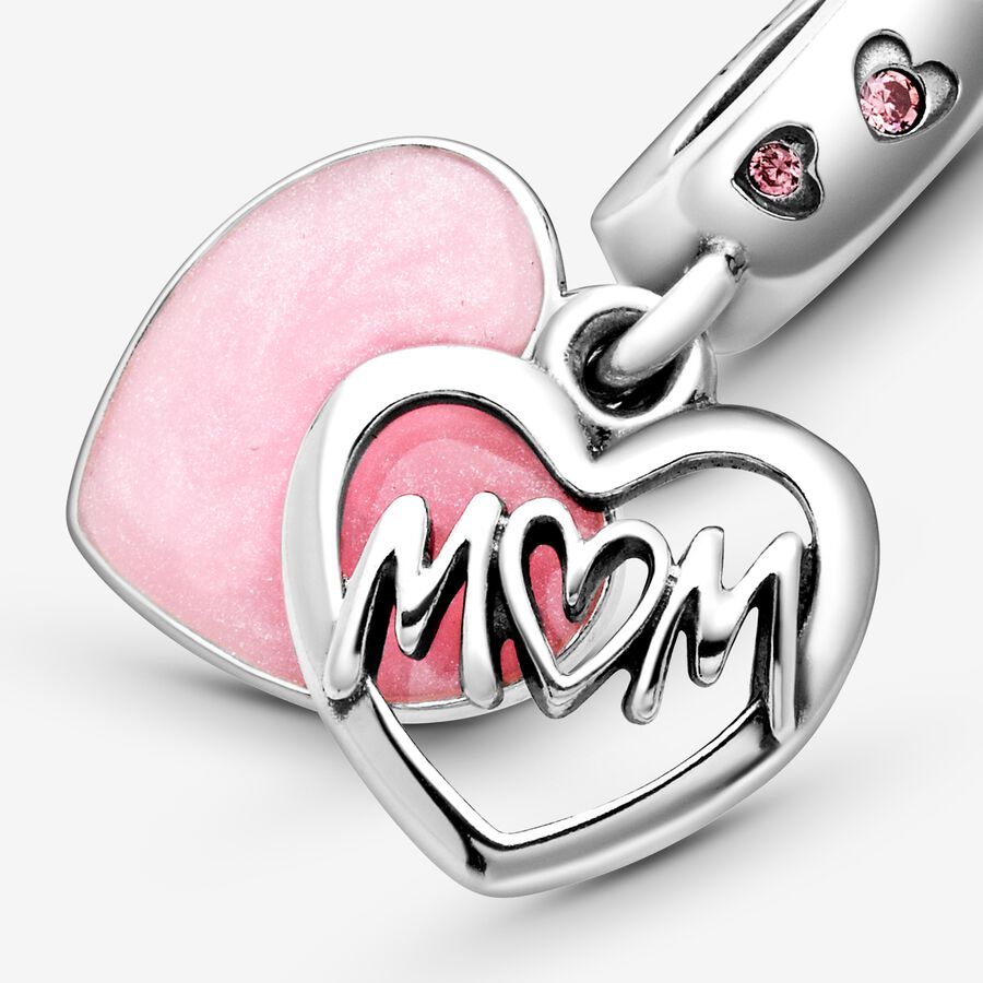 Pendre Pandora Mom Script Argent | 5167-YXIWC