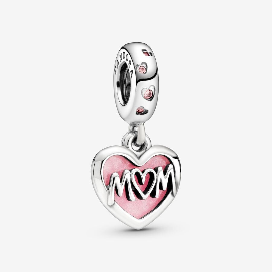 Pendre Pandora Mom Script Argent | 5167-YXIWC