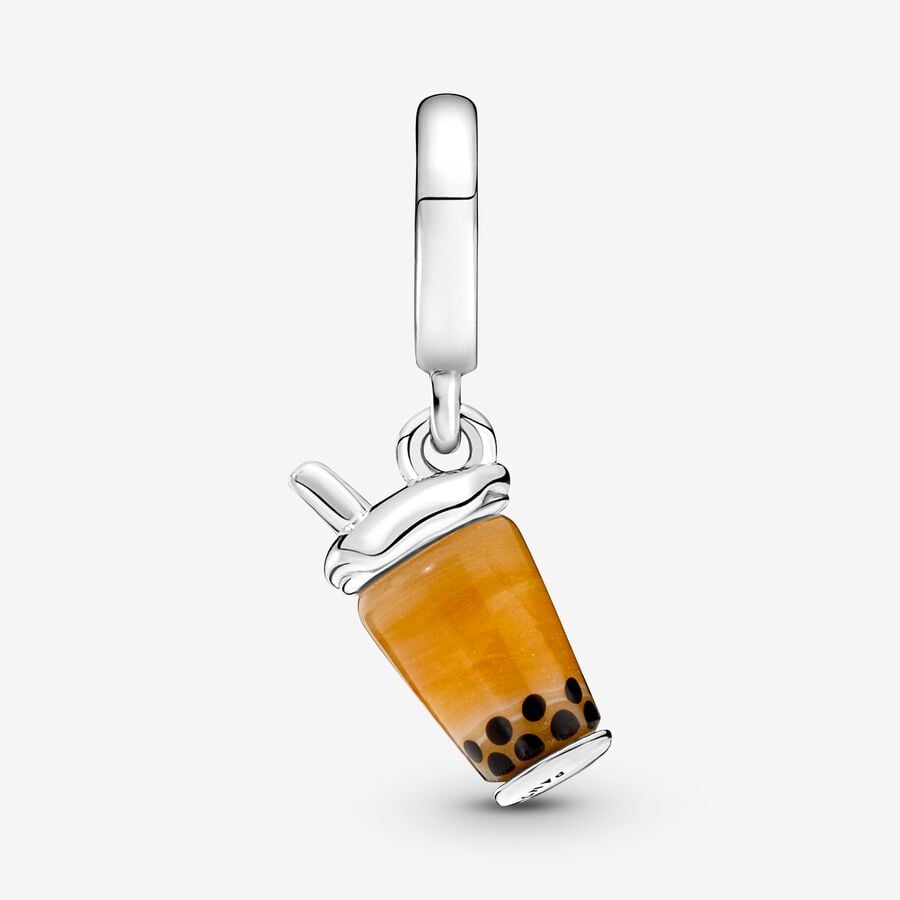 Pendre Pandora Murano Glass Bubble Tea Argent | 4150-LWZDB