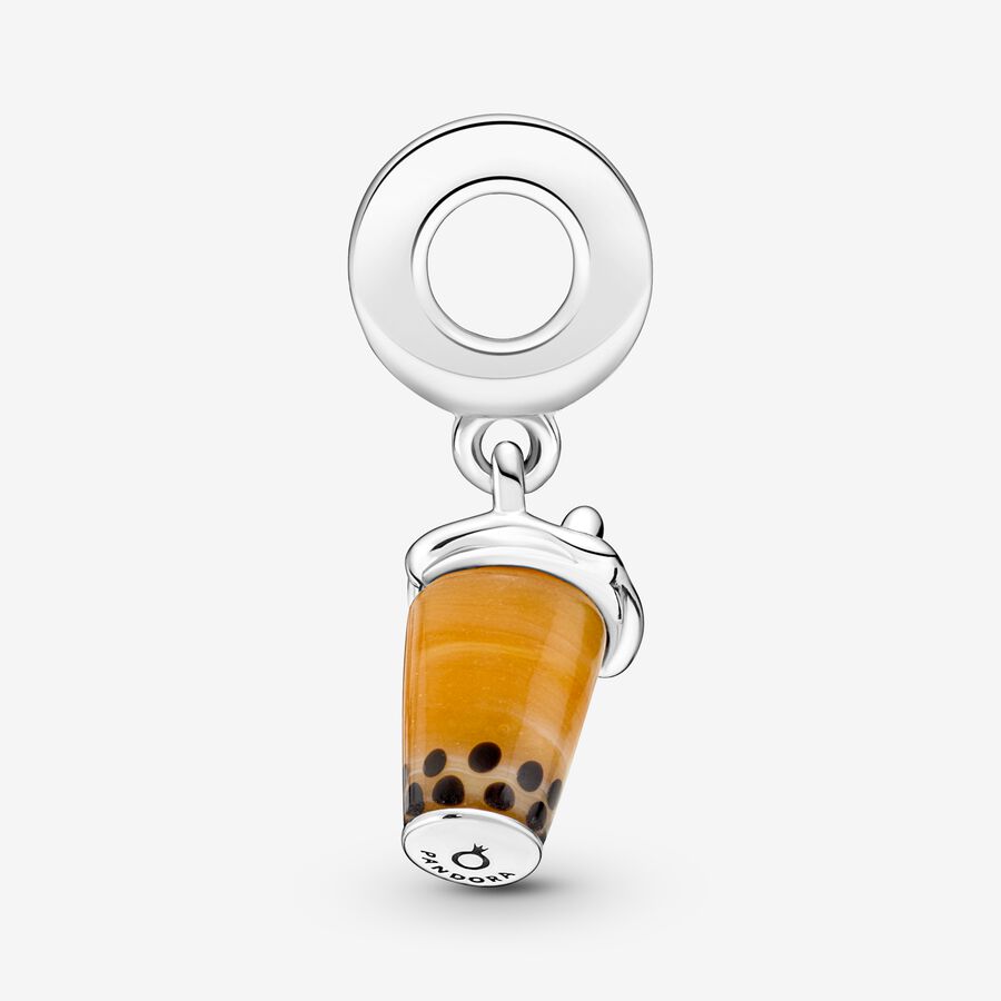 Pendre Pandora Murano Glass Bubble Tea Argent | 4150-LWZDB