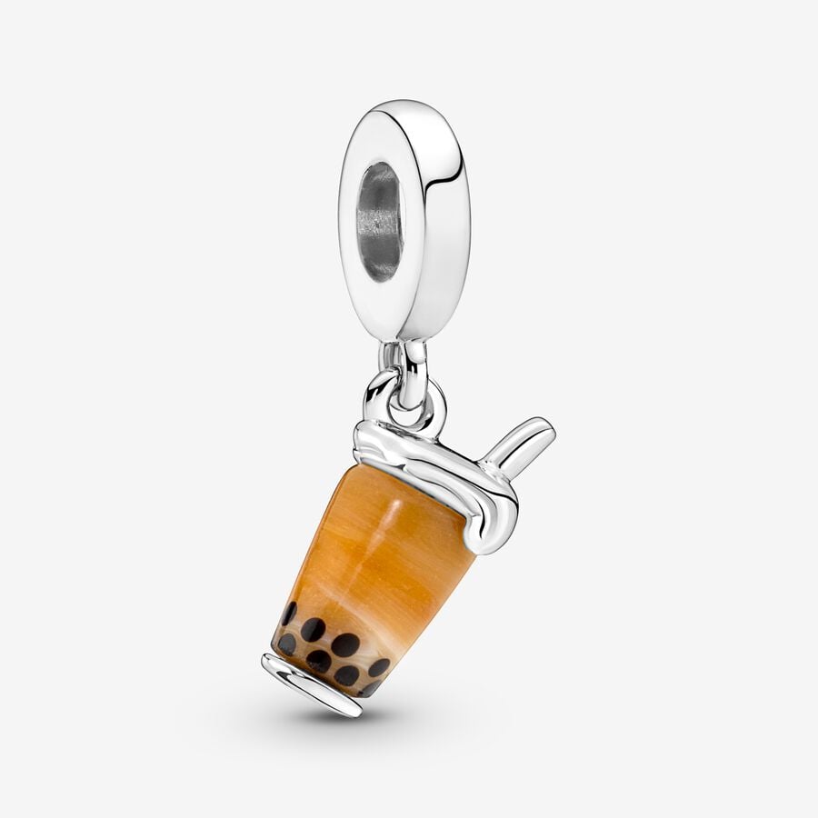 Pendre Pandora Murano Glass Bubble Tea Argent | 4150-LWZDB