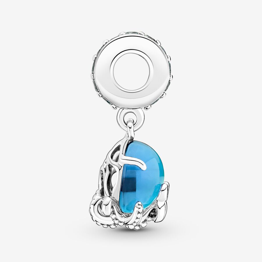 Pendre Pandora Murano Glass Cute Octopus Argent | 6913-EXVIN