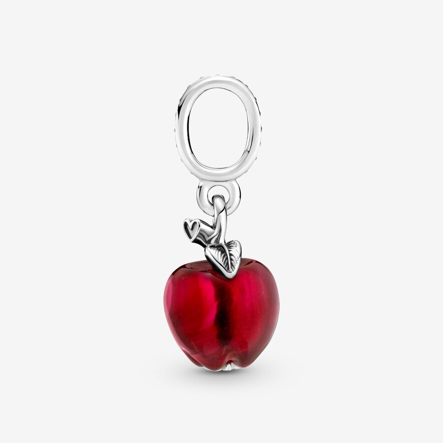 Pendre Pandora Murano Glass Red Apple Argent | 0678-WTNLB