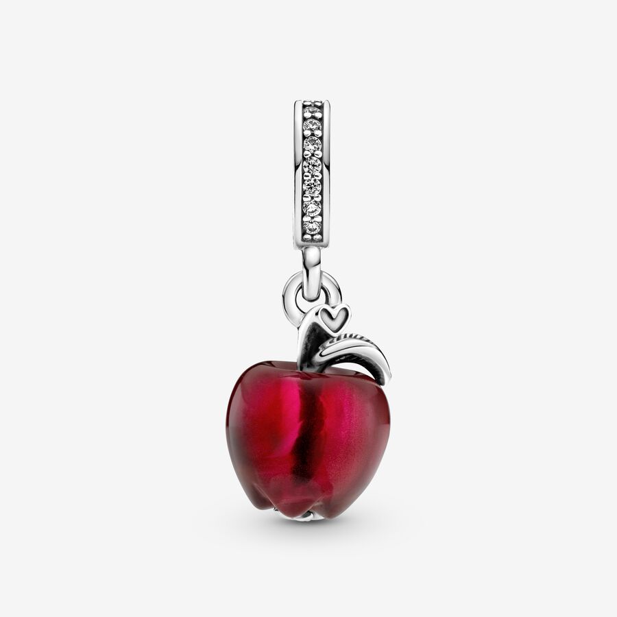 Pendre Pandora Murano Glass Red Apple Argent | 0678-WTNLB