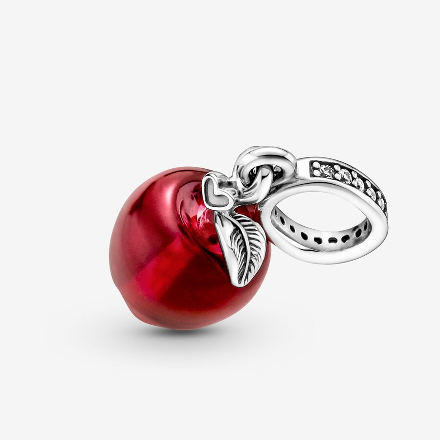 Pendre Pandora Murano Glass Red Apple Argent | 0678-WTNLB