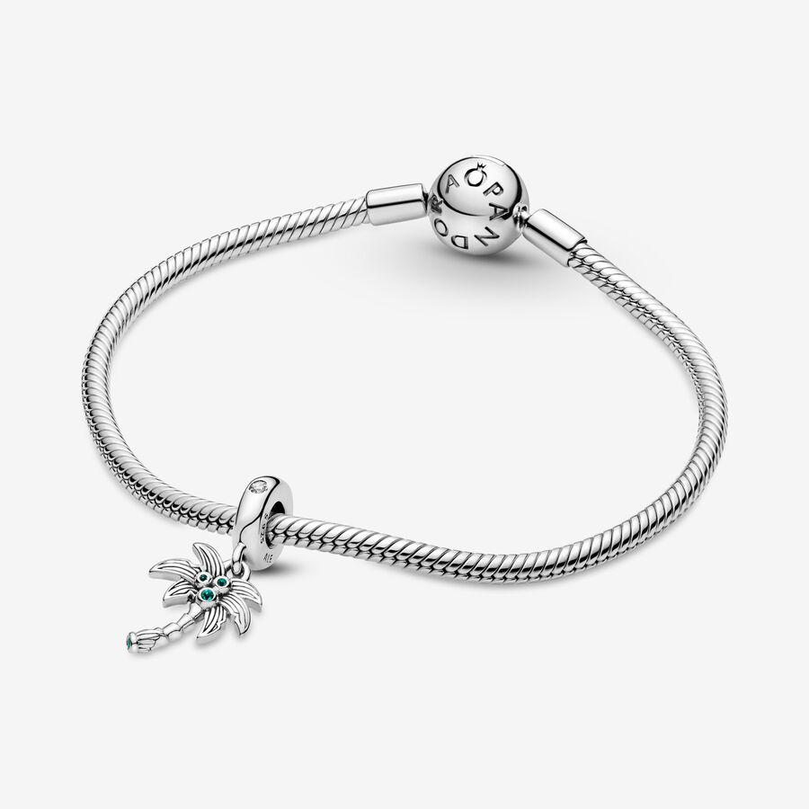 Pendre Pandora Palm Tree & Coconuts Argent | 3061-PWZSY