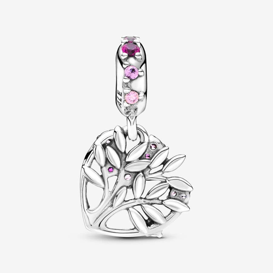 Pendre Pandora Pink Family Tree Argent | 4057-JGKAL