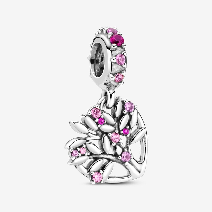 Pendre Pandora Pink Family Tree Argent | 4057-JGKAL