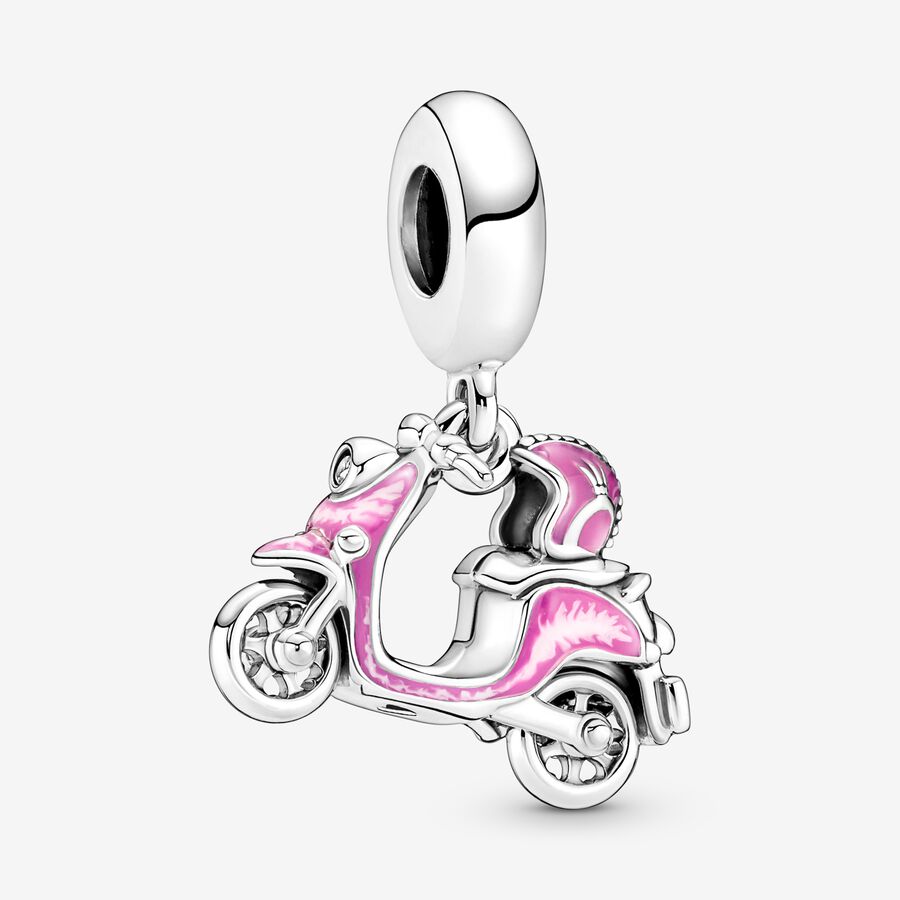 Pendre Pandora Pink Scooter Argent | 2745-MCNQL