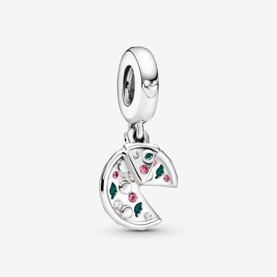 Pendre Pandora Pizza Love Argent | 3407-WRMPO