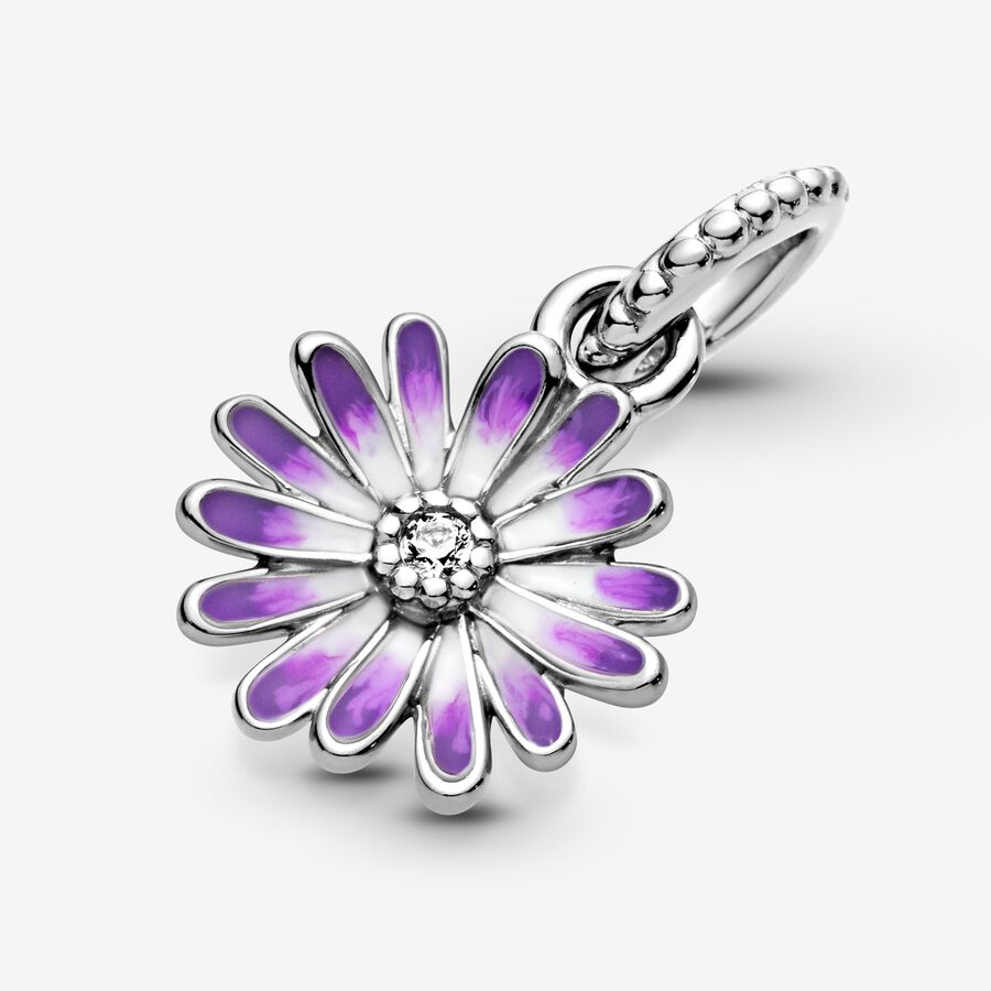 Pendre Pandora Purple Daisy Argent | 4962-VMSTO