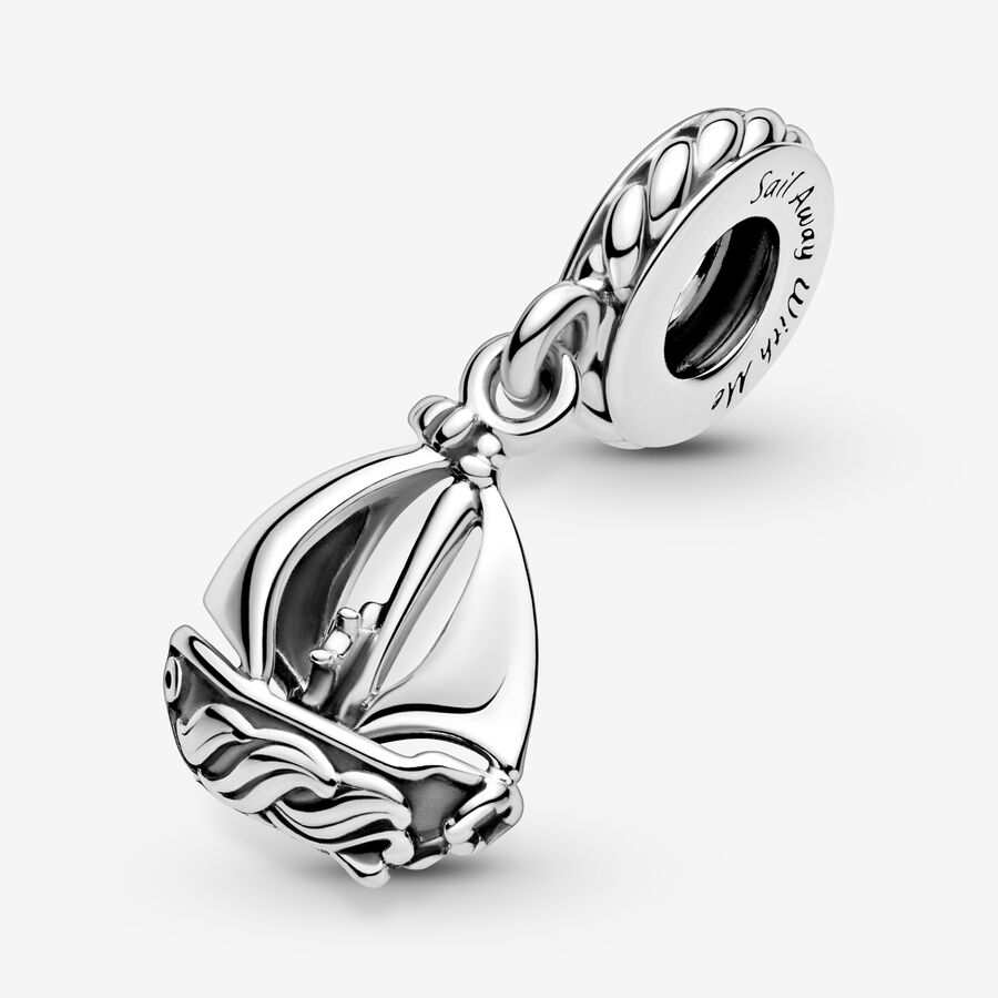 Pendre Pandora Sail Bateau Argent | 0871-RZXOL