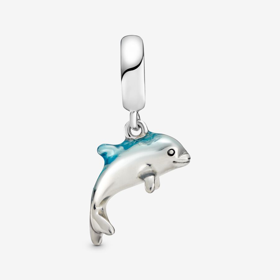 Pendre Pandora Shimmering Dolphin Argent | 9305-YHTEK