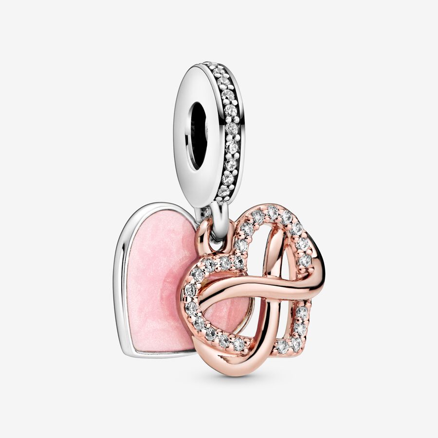 Pendre Pandora Sparkling Infinity Two-tone | 1678-AVZET