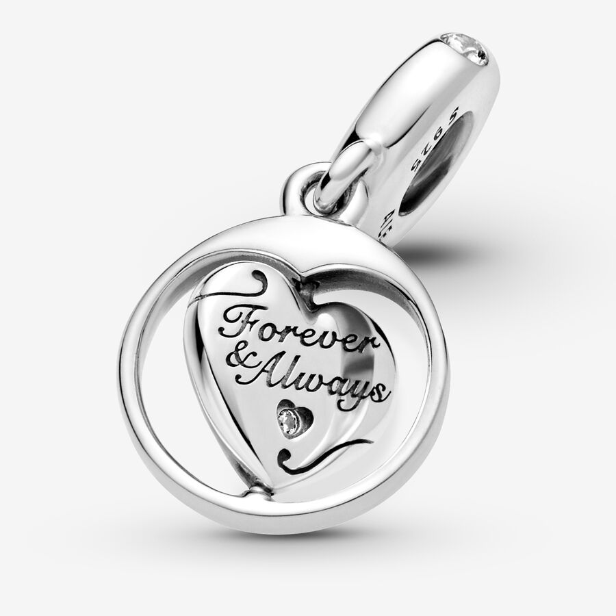 Pendre Pandora Spinning Forever & Always Soulmate Argent | 4516-GRXON