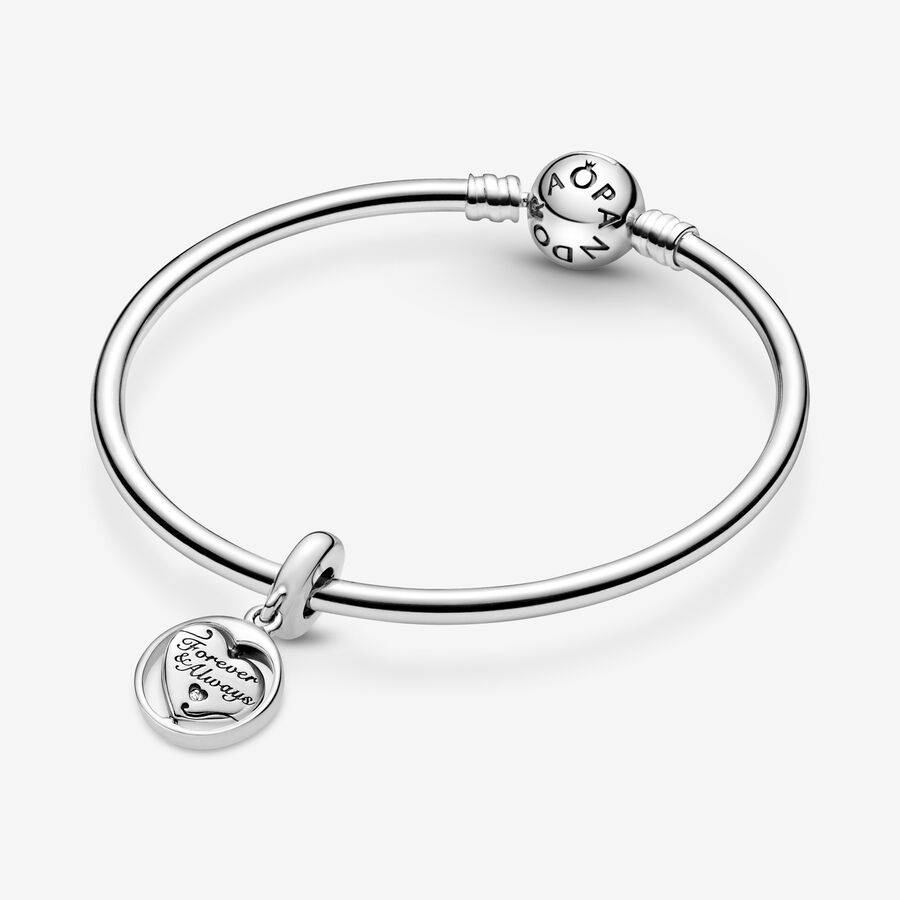 Pendre Pandora Spinning Forever & Always Soulmate Argent | 4516-GRXON