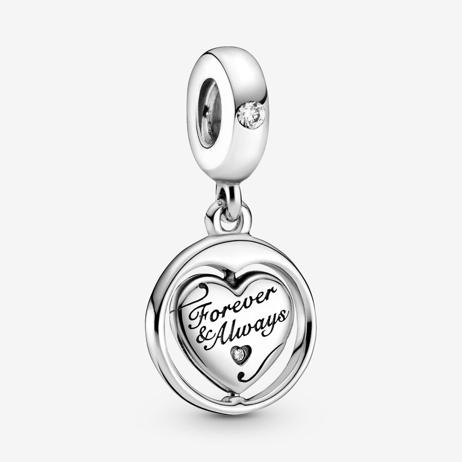 Pendre Pandora Spinning Forever & Always Soulmate Argent | 4516-GRXON