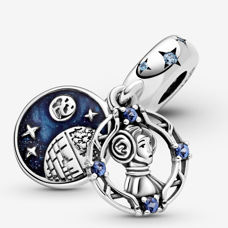 Pendre Pandora Star Wars Princess Leia Double Argent | 6170-NUVEJ