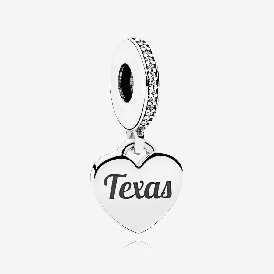 Pendre Pandora Texas Flag Charm Mixed Enamel Argent | 9805-FVHJU