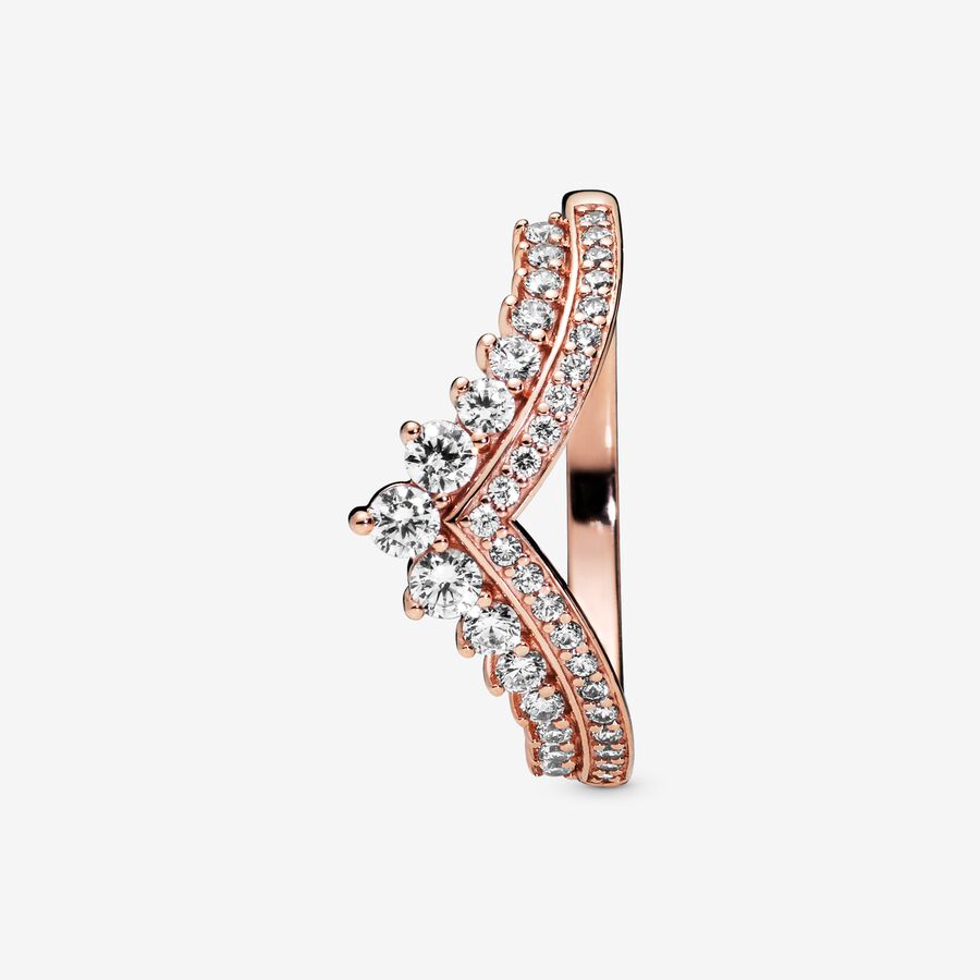 Petit Doigt Pandora Princess Wishbone Rose Doré | 9075-GQTLB