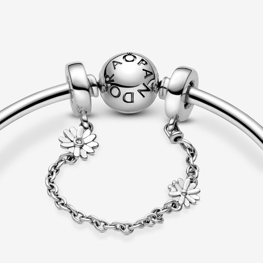 Safety Pandora Daisy Flower Argent | 3581-LAVYR