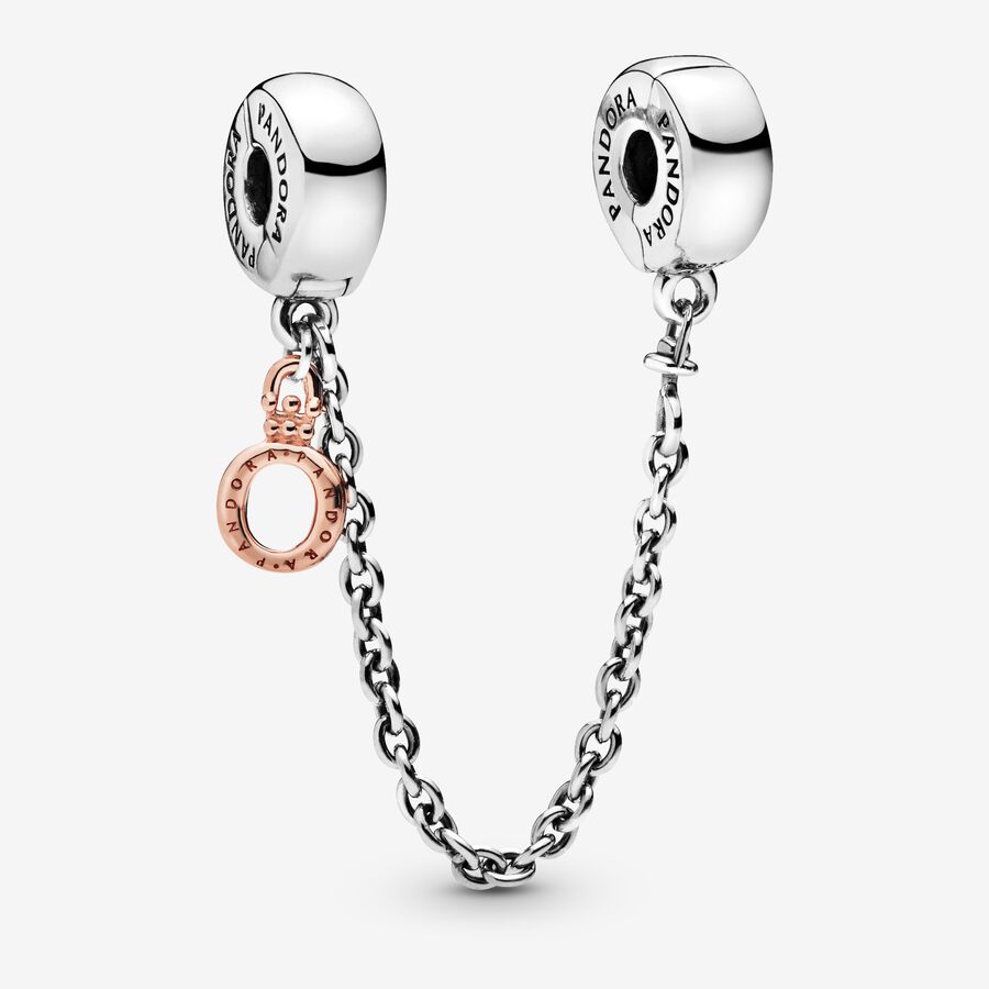 Safety Pandora Dangling Crown O Two-tone | 4635-PBQOZ