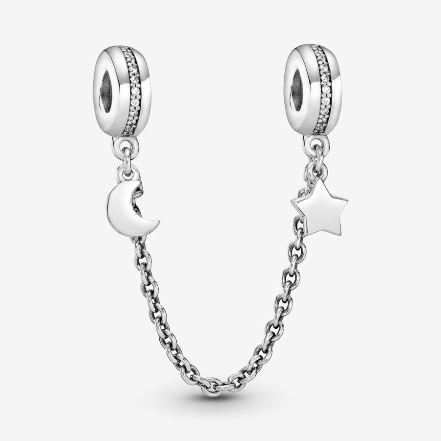 Safety Pandora Half Moon Star Argent | 3970-TODLF