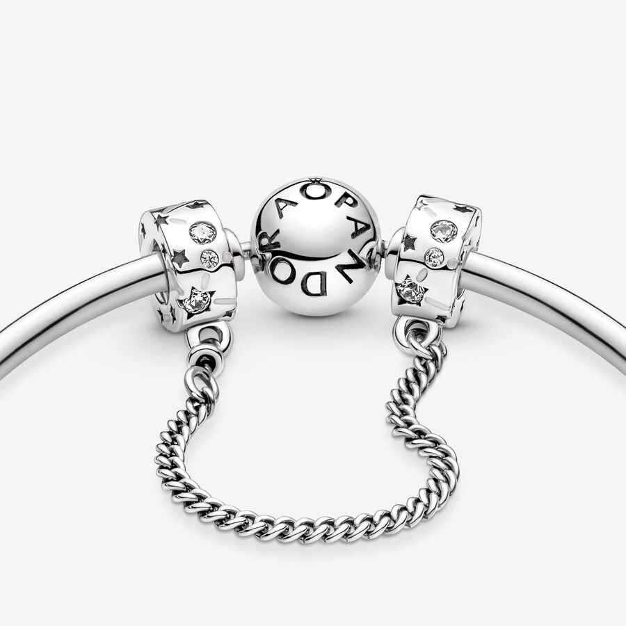 Safety Pandora Stars & Galaxy Argent | 1806-EZMJD