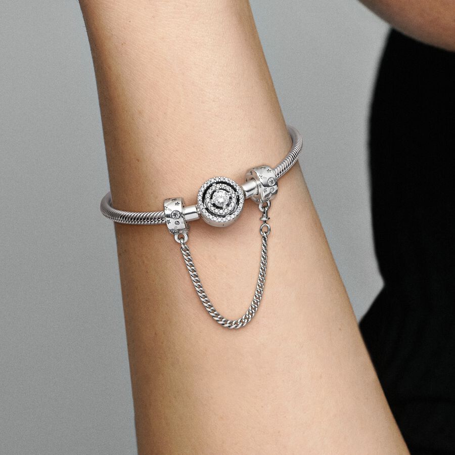 Safety Pandora Stars & Galaxy Argent | 8132-DIYKE