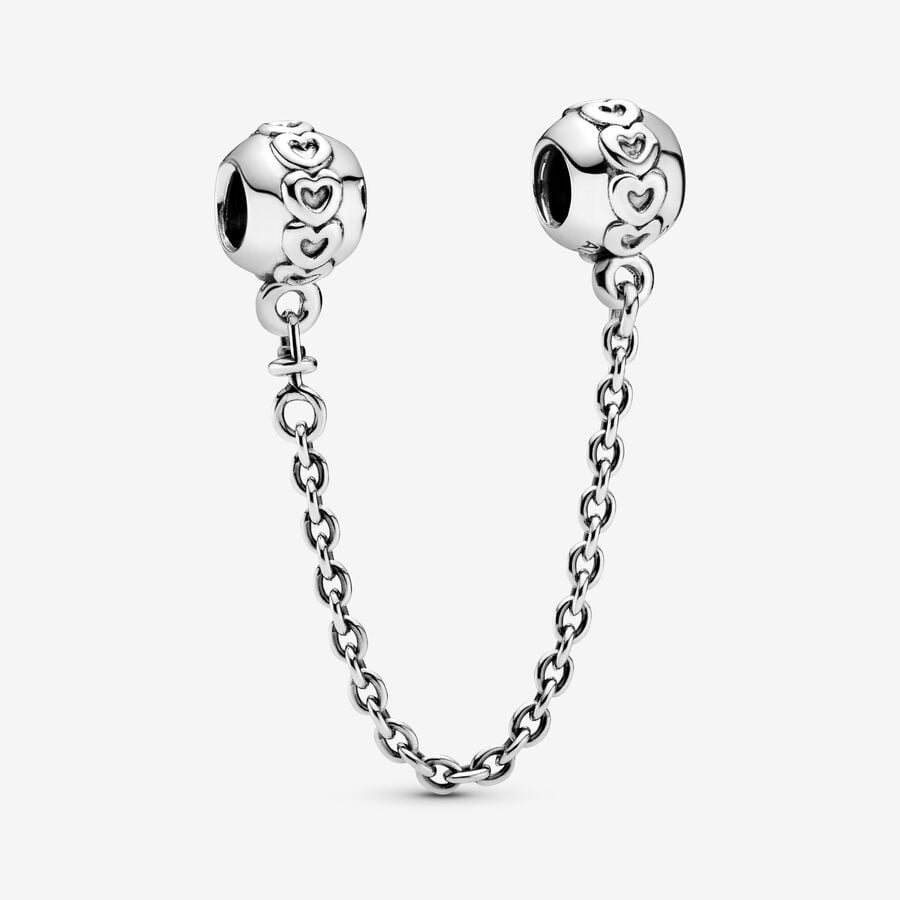 Safety Pandora of Hearts Argent | 6104-LQCBT