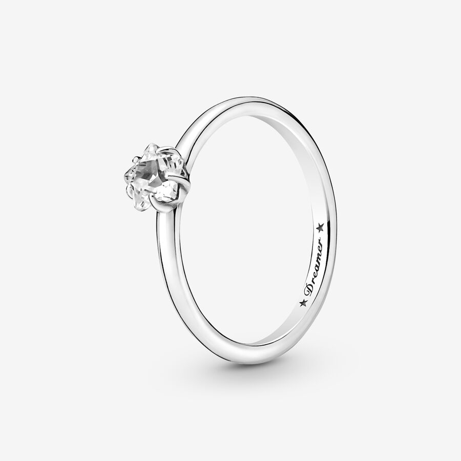 Solitaire Pandora Celestial Sparkling Star Argent | 9218-KUMJG